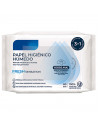 Tradineur - Papel higiénico húmedo desechable, fresh, biodegradable, apto para inodoro, WC, higiene perianal, enriquecido con ha