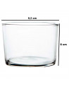 Tradineur - Pack de 4 vasos de cristal, modelo chiquito, servir licores, vino, cerveza, celebraciones, fiestas, aptos para lavav