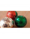 Tradineur - Bola de porexpan, poliestireno expandido, técnica de lentejuelas, servilletas, fieltro, manualidades, decoración, ar