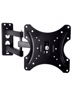 Tradineur - Soporte articulado de pared para TV, pantallas de 14 a 42 pulgadas, inclinable y giratorio, universal, hasta 20 kg,