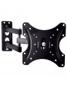 Tradineur - Soporte articulado de pared para TV, pantallas de 14 a 42 pulgadas, inclinable y giratorio, universal, hasta 20 kg,
