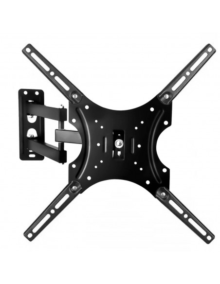 Tradineur - Soporte articulado de pared para TV, universal, pantallas de 14 a 55 pulgadas, inclinable y giratorio, hasta 20 kg,