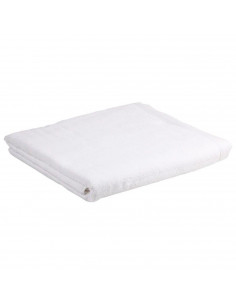 Tradineur - Toalla de lavabo, 100% algodón, suave, ligera y resistente, altamente absorbente, baño, hotel, camping, spa (Blanco,