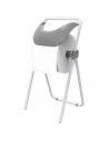 Tradineur - Dispensador de bobina industrial para rollo de papel, expendedor de pie, portabobinas suelo, metal y plástico, empre