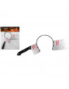 Tradineur - Diadema con cuchillo de plástico, complemento para disfraces de zombie, muerto viviente, carnaval, Halloween, cospla