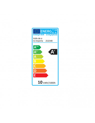 Bombilla led E27 10w luz blanca fría 6400k economizadora de energía 85% A + 108 mm 900 lm