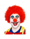 Tradineur - Peluca roja de payaso, fibra sintética, unisex, complemento para disfraz de carnaval, Halloween, cosplay, fiestas de