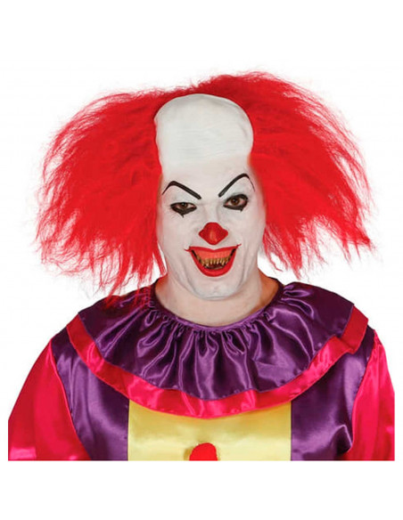 Tradineur - Peluca de payaso calvo, fibra sintética, unisex, complemento para disfraz de carnaval, Halloween, cosplay, fiestas d Tradineur - Peluca de payaso calvo, fibra sintética, unisex, complemento para disfraz de carnaval, Halloween, cosplay, fiestas d
