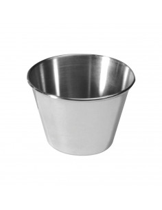Tradineur - Flanero liso invidual de acero inoxidable, molde flanera, diámetro 9 cm
