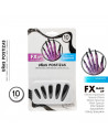 Tradineur - Pack de 10 uñas postizas de bruja, adhesivo incluido, complemento para disfraces de carnaval, Halloween, cosplay (Ad