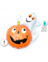 Tradineur - Globo de calabaza y fantasma, hinchable con helio, plástico, decoración de interior, carnaval, Halloween, fiestas, 8