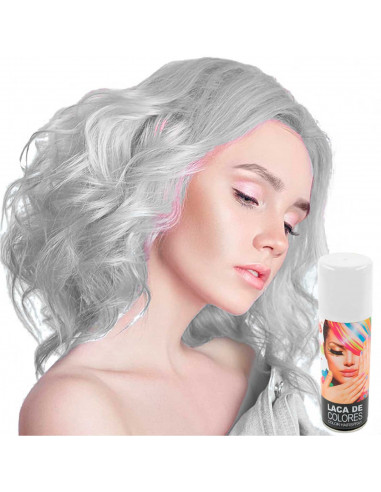 Tradineur - Laca para pelo en spray para halloween - Cantidad: 125 ml - Accesorio para disfraz de carnaval, fiestas, cosplay, cu