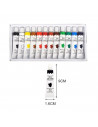 Pintura al óleo 12 colores, 12 ml, kit de tubos de  pinturas para dibujar sobre tela, cartón, madera..., creatividad, arte, afic