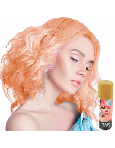 Tradineur - Laca para pelo en spray para halloween - Cantidad: 125 ml - Accesorio para disfraz de carnaval, fiestas, cosplay, cu