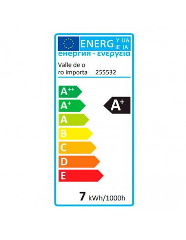 Tradineur - Bombilla LED GU10, 7W, luz cálida, 3000K, 525 lm, economizadora de energía 85%, A+, 58 x 49 mm