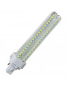 Tradineur - Bombilla LED, modelo maíz, G24, 2 tubos, 15W equivalente a 150W, luz blanca fría, 6400K, 1350 lm, 20000h, eficiencia