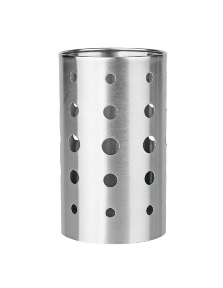 Tradineur - Escurrecubiertos cilíndrico de acero inoxidable, multiusos, escurrir, almacenar utensilios, cocina, apto para lavava Tradineur - Escurrecubiertos cilíndrico de acero inoxidable, multiusos, escurrir, almacenar utensilios, cocina, apto para lavava