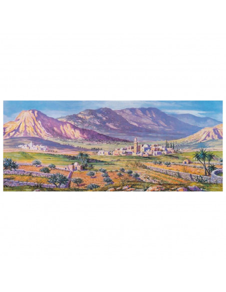 Tradineur - Rollo de papel con paisaje de belén - Decoración para Nacimiento, Navidad, tradicional - Alto detalle - 120 x 65 cm Tradineur - Rollo de papel con paisaje de belén - Decoración para Nacimiento, Navidad, tradicional - Alto detalle - 120 x 65 cm