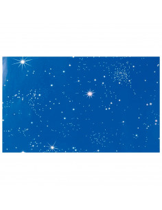 Tradineur - Rollo de papel de fondo con estrellas para belén - Decoración para Nacimiento, Navidad, tradicional - Alto detalle -