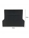 Alfombra protectora para maletero de coche recortable color negro 143 x 110 cm