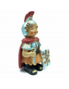 Tradineur - Figura de Romano para Belén - Estilo naïf - Marmolina - Adorno divertido para nacimiento, Navidad, decoración tradic