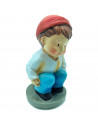 Tradineur - Figura de caganer para Belén - Estilo naïf - Marmolina - Adorno divertido para nacimiento, Navidad, decoración tradi