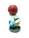 Tradineur - Figura de caganer para Belén - Estilo naïf - Marmolina - Adorno divertido para nacimiento, Navidad, decoración tradi