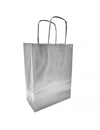 Tradineur - Pack de 50 bolsa Kraft "XS" - Ideal para guardar tus regalos de navidad, fin de años o año nuevo - 18 x 24 cm - Colo