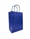 Tradineur - Pack de 50 bolsa Kraft "XS" - Ideal para guardar tus regalos de navidad, fin de años o año nuevo - 18 x 24 cm - Colo