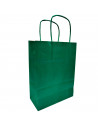 Tradineur - Pack de 50 bolsa Kraft "XS" - Ideal para guardar tus regalos de navidad, fin de años o año nuevo - 18 x 24 cm - Colo