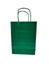 Tradineur - Pack de 50 bolsa Kraft "XS" - Ideal para guardar tus regalos de navidad, fin de años o año nuevo - 18 x 24 cm - Colo