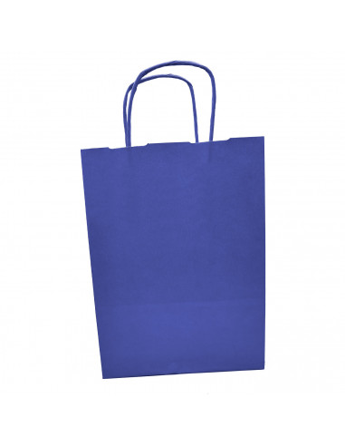 Tradineur - Pack de 50 bolsa Kraft "XS" - Ideal para guardar tus regalos de navidad, fin de años o año nuevo - 18 x 24 cm - Colo