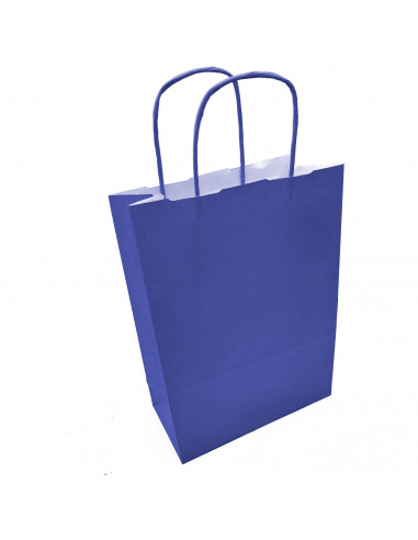Tradineur - Pack de 50 bolsa Kraft "XS" - Ideal para guardar tus regalos de navidad, fin de años o año nuevo - 18 x 24 cm - Colo