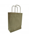 Tradineur - Pack de 50 bolsa Kraft "S" - Ideal para guardar tus regalos de navidad, fin de años o año nuevo - 24 x 32 cm - Color