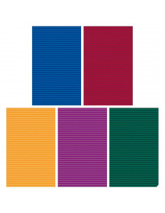 Tradineur - Pack de 5 rollos de papel de regalo, modelo Colores, láminas, hojas para envolver regalos, cumpleaños, Navidad, 70 x