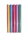 Tradineur - Pack de 5 rollos de papel de regalo, modelo Colores, láminas, hojas para envolver regalos, cumpleaños, Navidad, 70 x