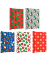 Tradineur - Pack de 5 rollos de papel de regalo, modelo Navidad 15002, láminas, hojas para envolver regalos, cumpleaños, Navidad