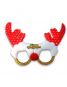Tradineur - Gafas navideñas con diseño de reno "Merry Christmas" - Fabricado en poliéster y plástico - 14 x 22,5 cm