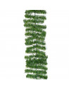 Tradineur - Guirnalda de Navidad, pino verde, abeto, plástico y metal, oropel colgante, espumillón, árbol, chimeneas, adornos, d