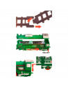 Tradineur - Tren Navideño de juguete 25 piezas - Fabricado en plástico - pilas no incluidas - Raíl hasta 91 cm 