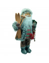 Tradineur - Figura de Santa Claus Navideño - Fabricado en Poliéster - Decoración para temporada Navideña - Altura aprox.: 45 cm