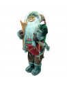 Tradineur - Figura de Santa Claus Navideño - Fabricado en Poliéster - Decoración para temporada Navideña - Altura aprox.: 45 cm