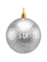 Tradineur - Sets de 16 Bolas para árbol navideño - Fabricado en plástico - Decoración para temporada navideña - Ø 5 cm - Color P