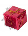 Tradineur - Sets de 20 colgantes para árbol navideño - Fabricado en plástico - Decoración para temporada navideña - Tambor, bola