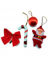 Tradineur - Sets de 14/16 piezas colgantes para árbol navideño - Fabricado en plástico - Decoración para temporada navideña - Ta
