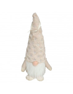 Tradineur - Gnomos con pijama con estrellas colgante - Fabricado en Poliéster - Decoración para temporada Navideña - 22 x 8 x 8