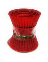 Tradineur - Tira de organza en espiral, tela, poliéster, decoración de árbol Navidad, envolver regalos, manualidades, adornos (R