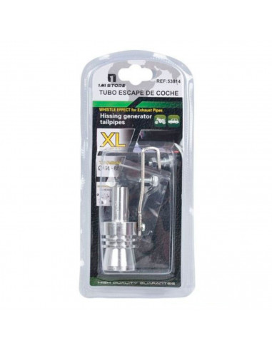 Zumbador para tubo de escape efecto silbido para coche o moto xl 12 x 10 x 4 cm