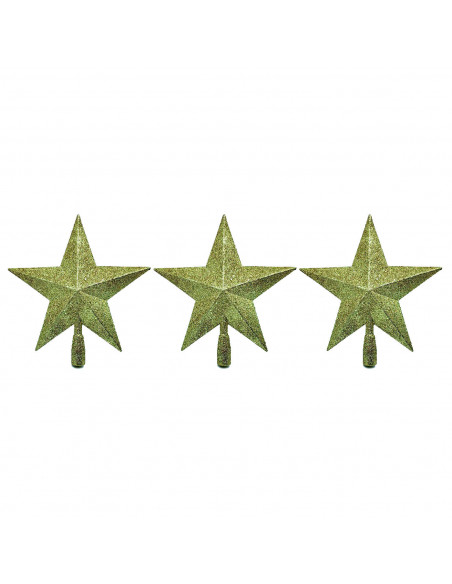Tradineur - Estrella para punta del Árbol de Navidad - Fabricado en Plástico - Decoración para temporada navideña - Altura aprox Tradineur - Estrella para punta del Árbol de Navidad - Fabricado en Plástico - Decoración para temporada navideña - Altura aprox