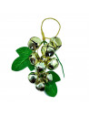 Tradineur - Colgante navideño de cascabeles de 13 cm - Fabricado en Metal y Plástico - Decoración para temporada navideña - Colo